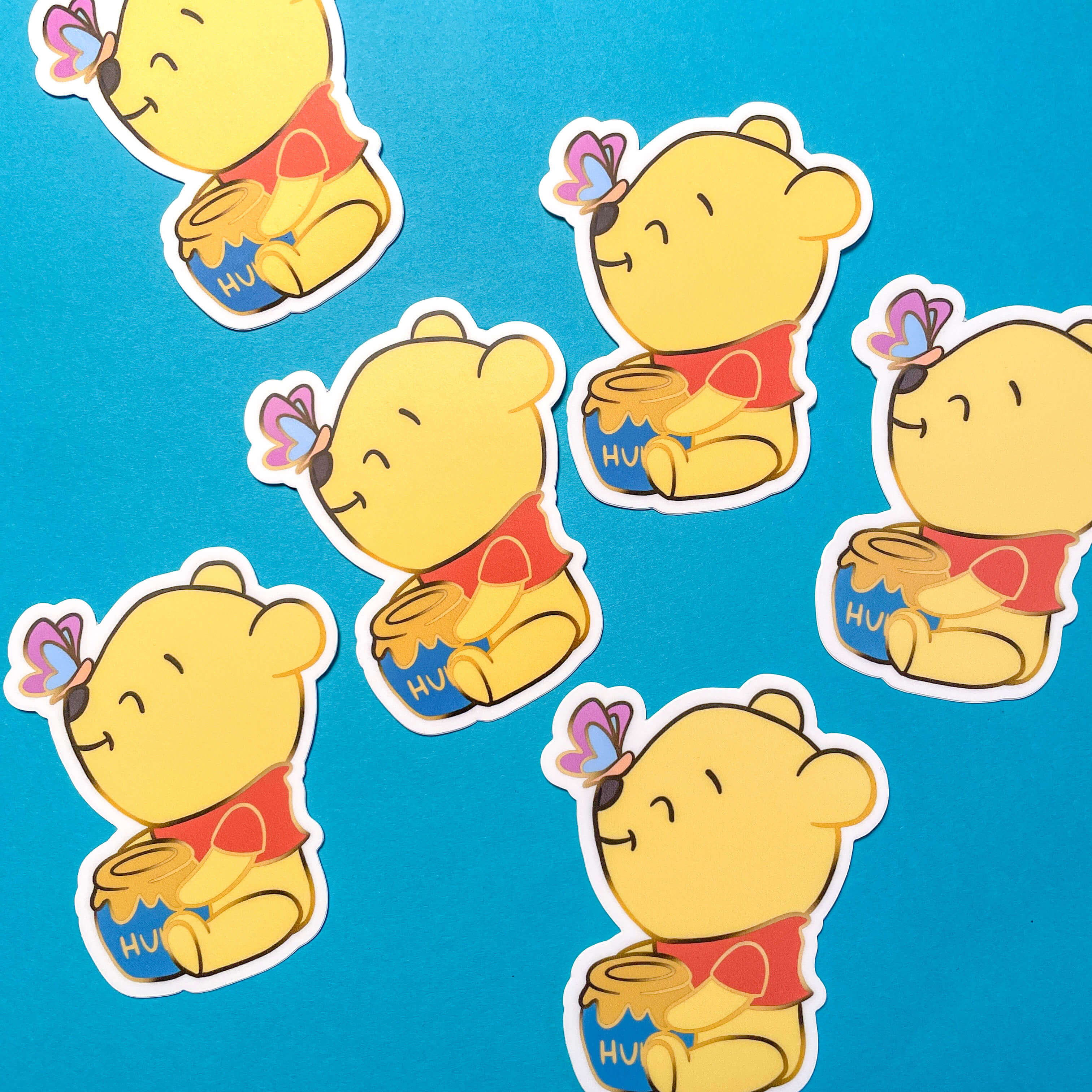 Pooh Bear Vinyl Sticker – Kathlene's Creations